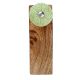 Green Wheel Flower Ceramic Wooden Door Stopper